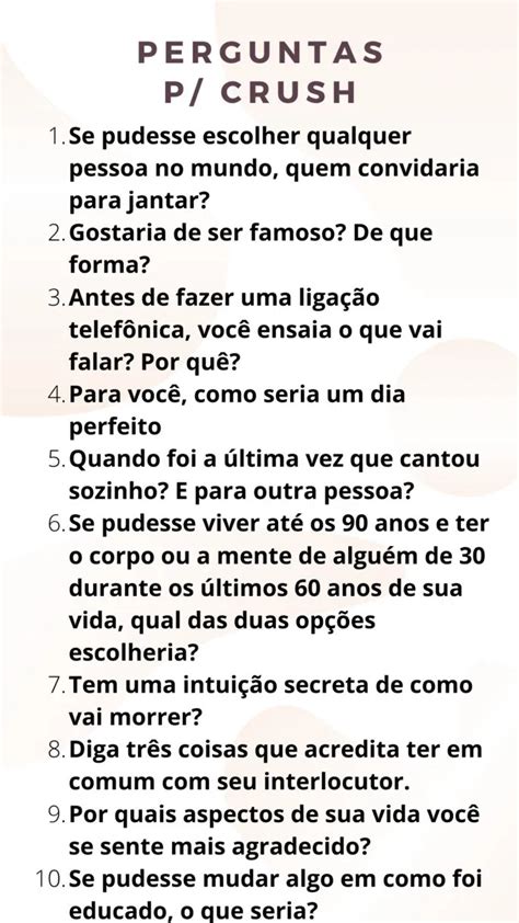 200 perguntas para conhecer melhor o crush!